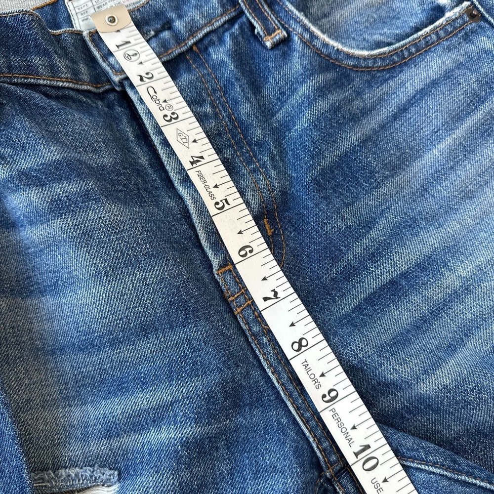 Current Elliott The Slouchy Skinny Jeans Zephyr Destroy Blue W24 Made in USA - Picture 16 of 16